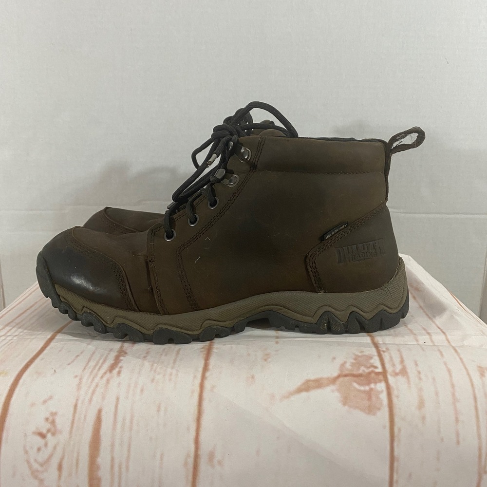 Duluth Trading Co Mens 9 Wide Brown Leather Work Boots